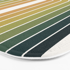 Gradient Arch XXVI Green Tones Mid Century Modern Rainbow Bath Mat Gallery Image 3