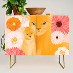 Mother Lion and cub II Credenza Gallery Image 1