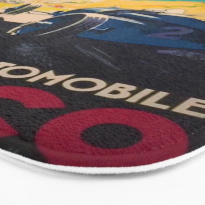 Vintage 1933 Monaco Grand Prix Car Advertisement Poster by Geo Ham Bath Mat Gallery Image 3