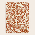 abstract retro shapes earthy leaves red Notebook Gallery Image 4