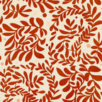 abstract retro shapes earthy leaves red Coffee Mug Gallery Image 2