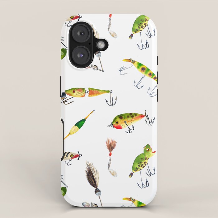 Vintage Fishing Lures iPhone Case Gallery Image 1