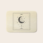 Mystic Moon & Stars: The Beige Edition Bath Mat Gallery Image 1