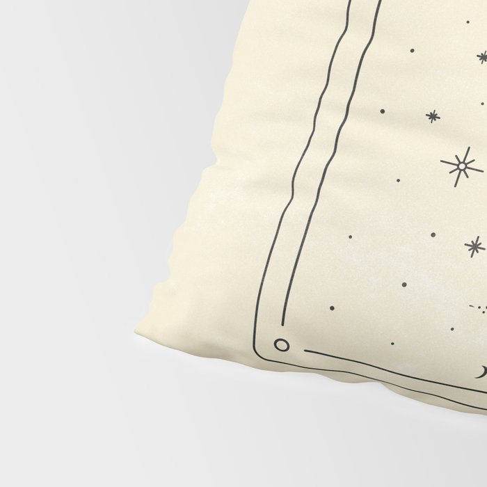 Mystic Moon & Stars: The Beige Edition Pillow Sham Gallery Image 4
