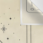Mystic Moon & Stars: The Beige Edition Wall Tapestry Gallery Image 3