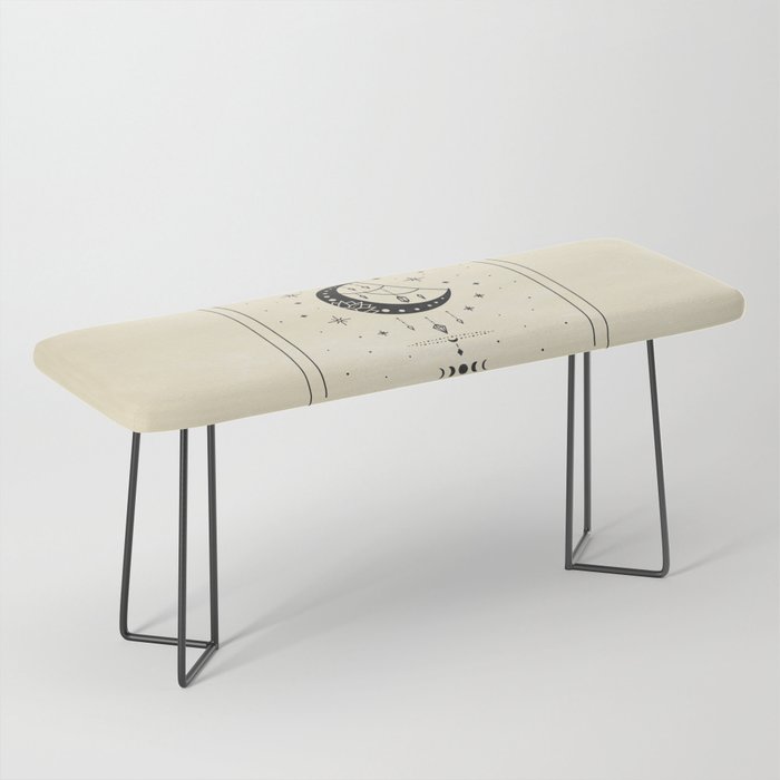 Mystic Moon & Stars: The Beige Edition Bench Gallery Image 1
