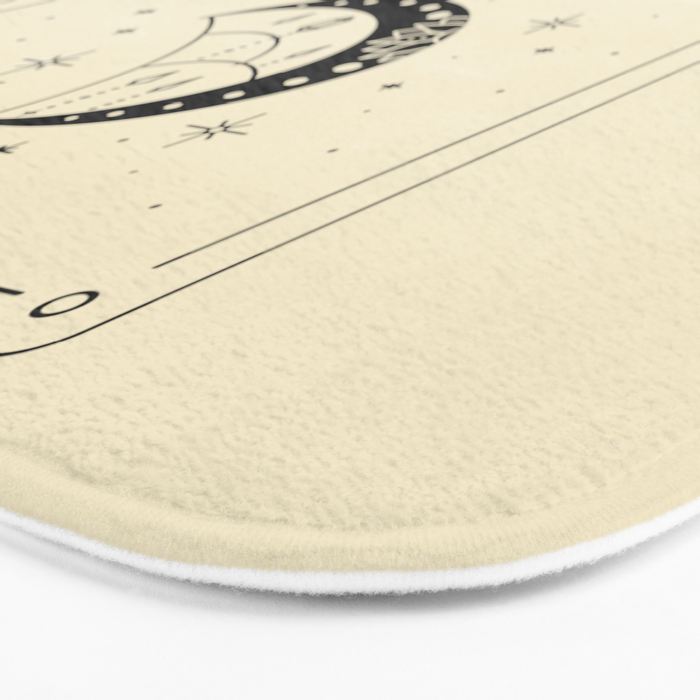 Mystic Moon & Stars: The Beige Edition Bath Mat Gallery Image 3