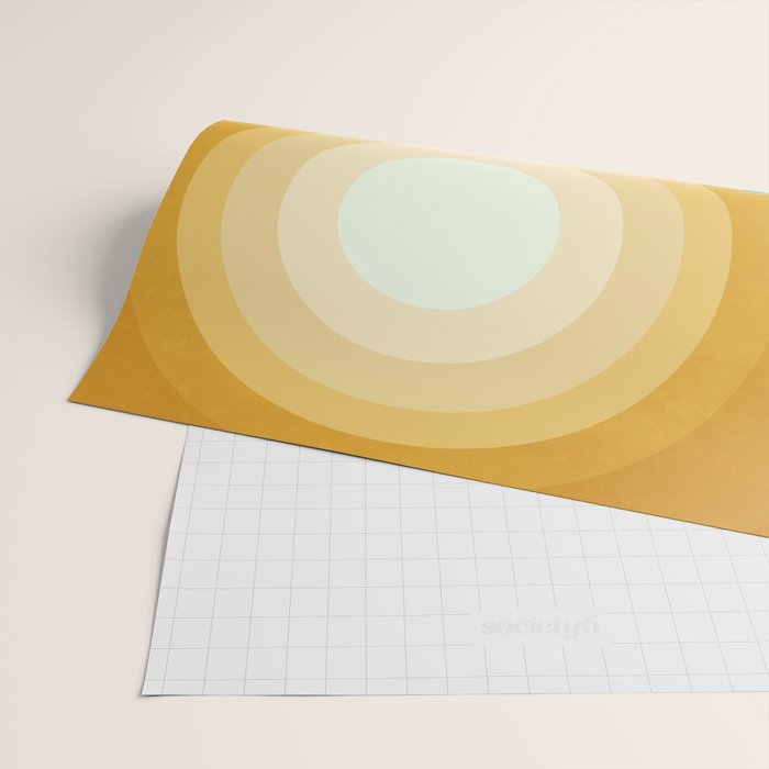 Retro Mountain Sunset Wrapping Paper Gallery Image 2