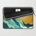 Retro Mountain Sunset Laptop Sleeve Gallery Image 2