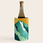 Retro Mountain Sunset Wine Chiller Gallery Image 2