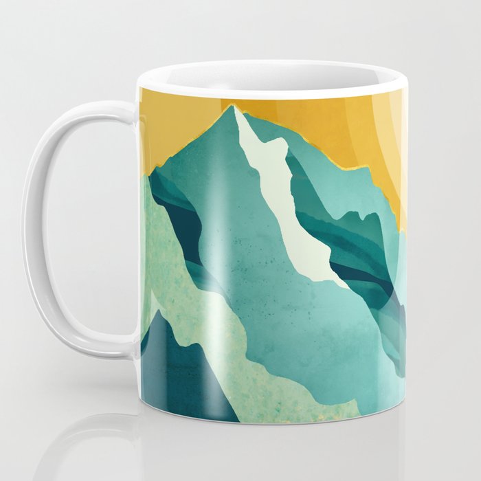 Retro Mountain Sunset Coffee Mug Gallery Image 3