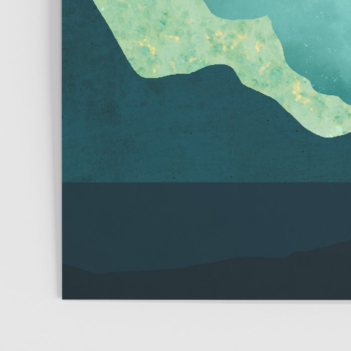 Retro Mountain Sunset Poster Gallery Image 3