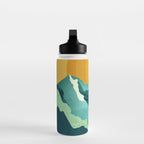 Retro Mountain Sunset Water Bottle Gallery Image 3