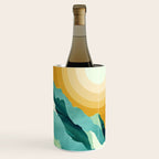 Retro Mountain Sunset Wine Chiller Gallery Image 1