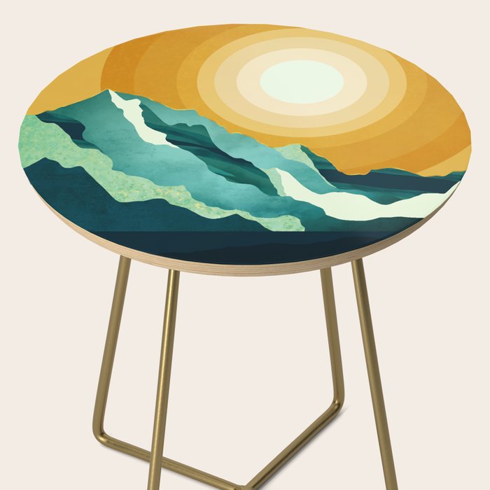 Retro Mountain Sunset Side Table Gallery Image 2