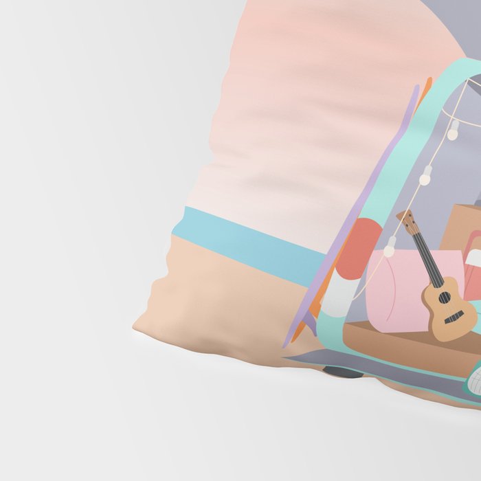 Beach Van Pillow Sham Gallery Image 4