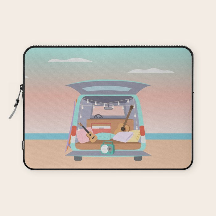 Beach Van Laptop Sleeve Gallery Image 1