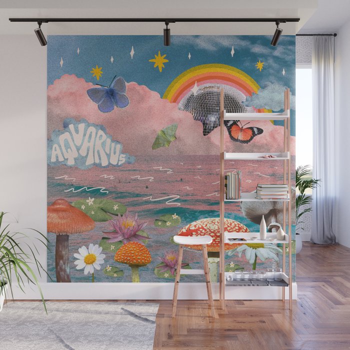 Aquarius Collage Wall Mural Gallery Image 1