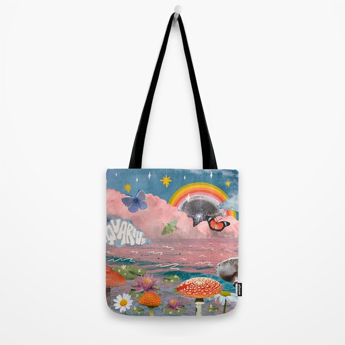 Aquarius Collage Tote Bag Gallery Image 2