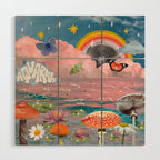 Aquarius Collage Wood Wall Art Gallery Image 1