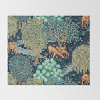 William Morris "The Brook" 1. Throw Blanket Gallery Image 2