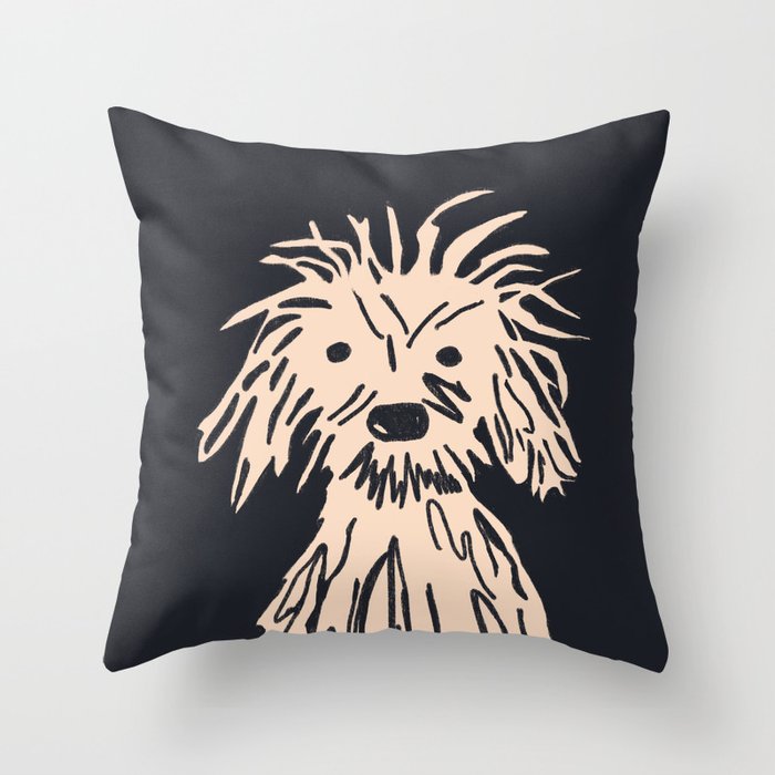 Doggy day up close Throw Pillow Gallery Image 6