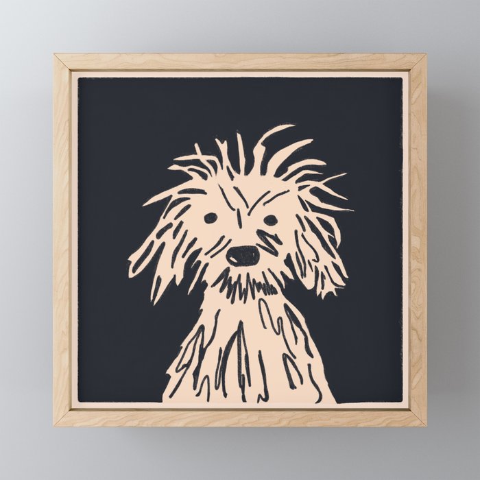 Doggy day up close Mini Art Print Gallery Image 1