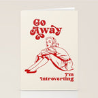 Go Away I'm Introverting Stationery Card Gallery Image 2