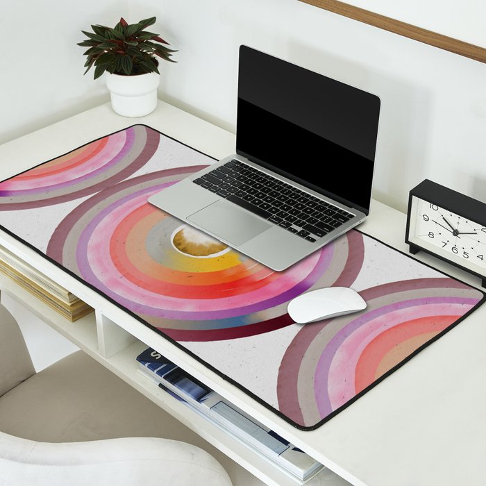 Desert Rainbow Desk Mat Gallery Image 2