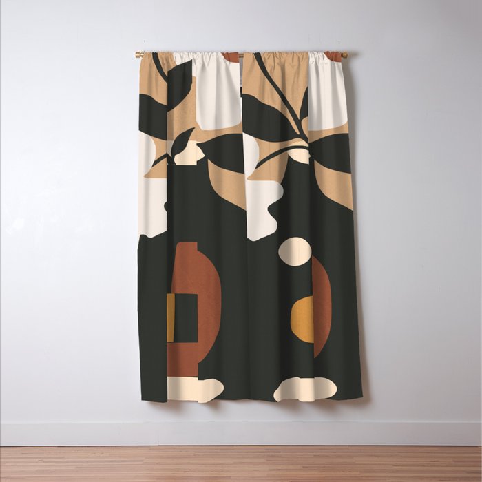 Geometric Blossom 5 Window Curtain Gallery Image 3