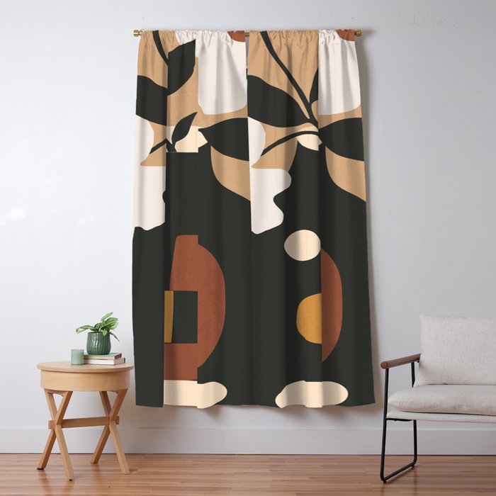 Geometric Blossom 5 Window Curtain Gallery Image 5