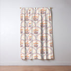 Whimsical Vintage Carousel Ride Seamless Pattern Window Curtain Gallery Image 3