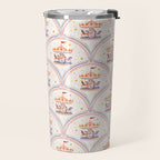 Whimsical Vintage Carousel Ride Seamless Pattern Travel Mug Gallery Image 2