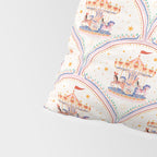 Whimsical Vintage Carousel Ride Seamless Pattern Pillow Sham Gallery Image 4
