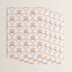 Whimsical Vintage Carousel Ride Seamless Pattern Wrapping Paper Gallery Image 3