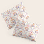 Whimsical Vintage Carousel Ride Seamless Pattern Pillow Sham Gallery Image 3