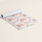Whimsical Vintage Carousel Ride Seamless Pattern Yoga Mat Gallery Image 2