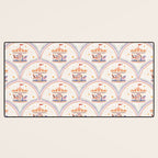 Whimsical Vintage Carousel Ride Seamless Pattern Desk Mat Gallery Image 3