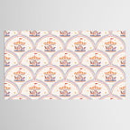 Whimsical Vintage Carousel Ride Seamless Pattern Tablecloth Gallery Image 2