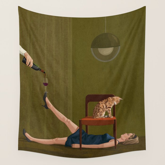 Friday Night Rituals Wall Tapestry Gallery Image 1