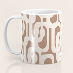 Mid Century Modern Loops Pattern 2 Inspired by PANTONE 17 1230 Color of the Year Mocha Mousse Coffee Mug Gallery Image 3