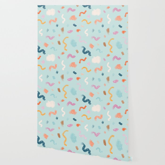 Abtract Colorful Brush Pattern Wallpaper Gallery Image 2