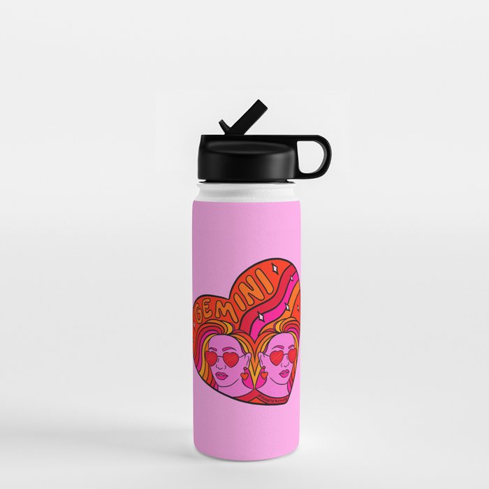 Gemini Valentine Water Bottle Gallery Image 1