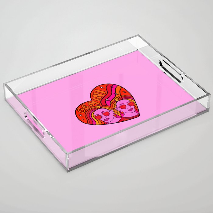 Gemini Valentine Acrylic Tray Gallery Image 1