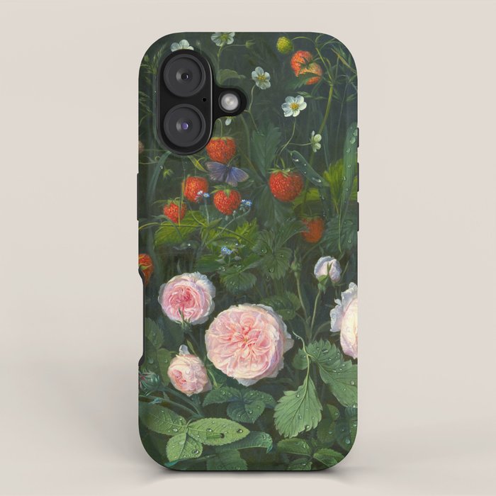 OD Ottesen  Still Life with Roses and Strawberries  iPhone Case Gallery Image 1