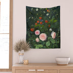 OD Ottesen  Still Life with Roses and Strawberries  Wall Tapestry Gallery Image 2