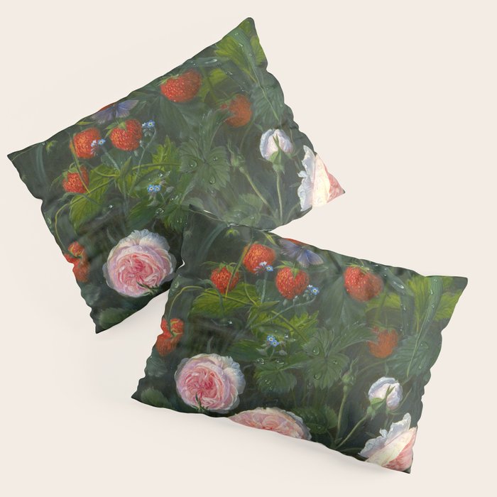 OD Ottesen  Still Life with Roses and Strawberries  Pillow Sham Gallery Image 3