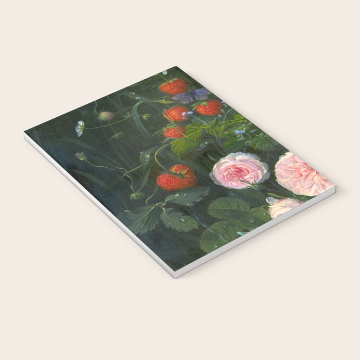 OD Ottesen  Still Life with Roses and Strawberries  Notebook Gallery Image 3
