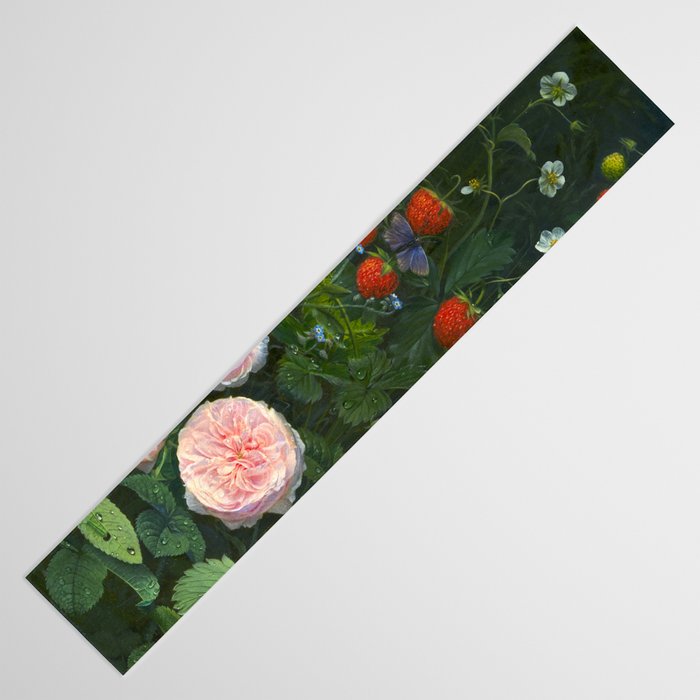 OD Ottesen  Still Life with Roses and Strawberries  Table Runner Gallery Image 3