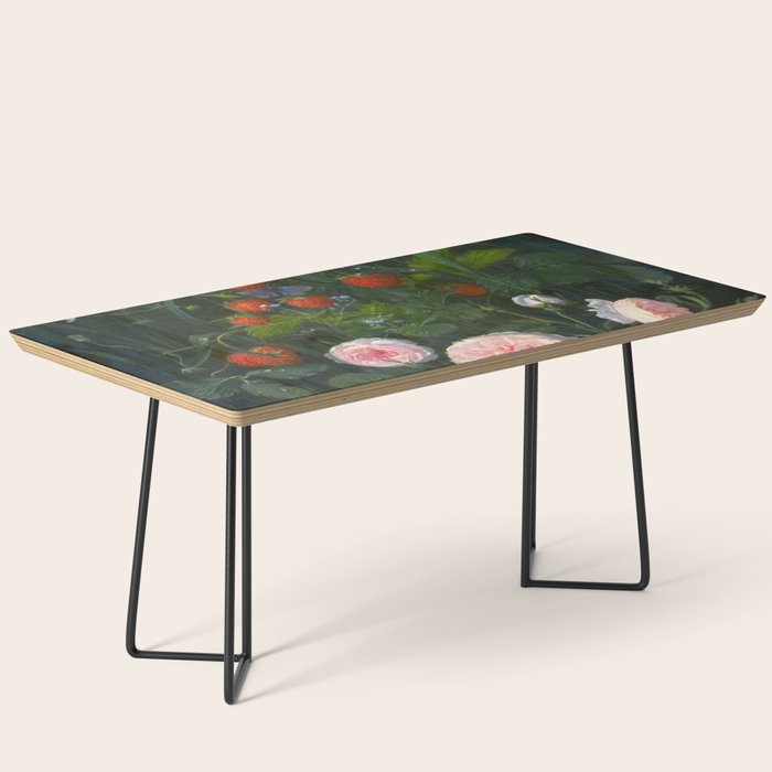 OD Ottesen  Still Life with Roses and Strawberries  Coffee Table Gallery Image 1
